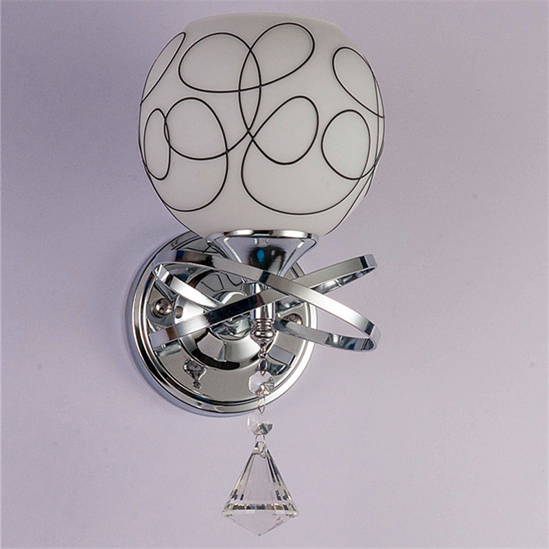 HOT Modern LED Crystal Small Wall Lamp sconce Lights Bedroom Bedside lighting