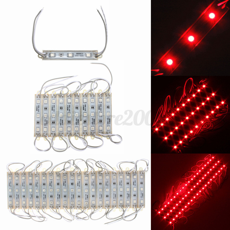 5050 SMD 3 LED Module LED Strip String Light Multi-Colors Waterproof DC 12V eBay