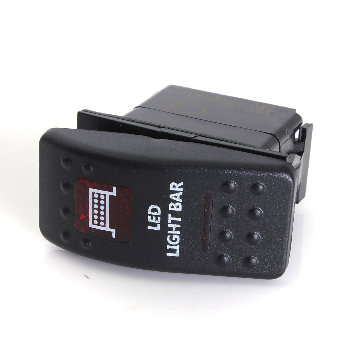 car boat marine toggle rocker switch dual red led light light bar toggle switch