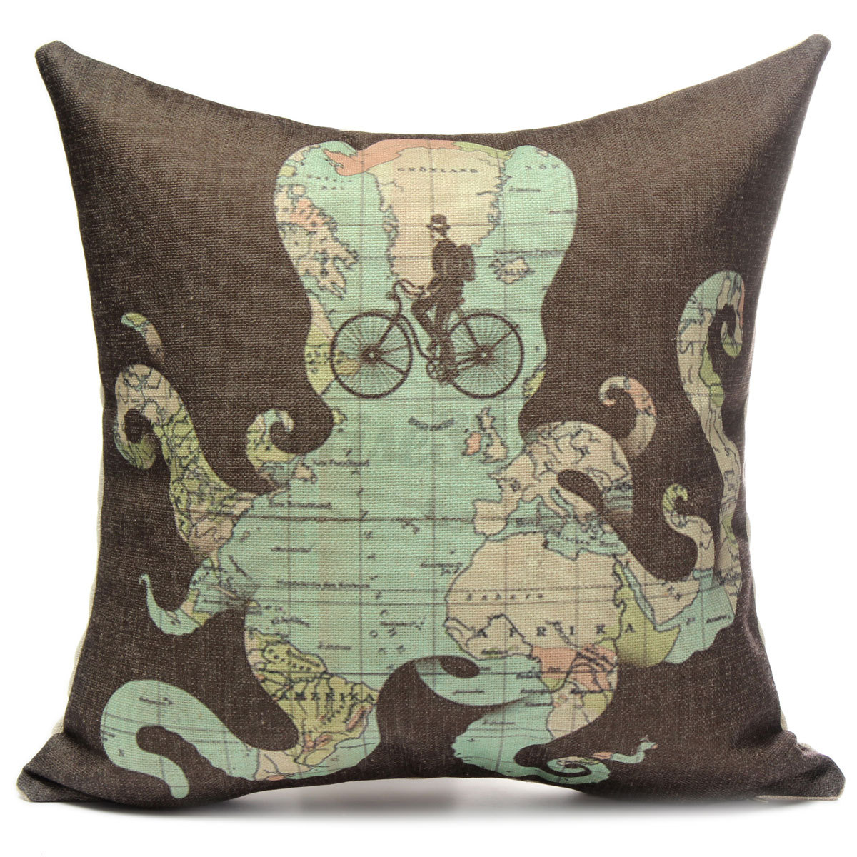 Cartoon Owl Cotton Linen Throw Pillow Case Cushion Cover Home Sofa Decorative eBay