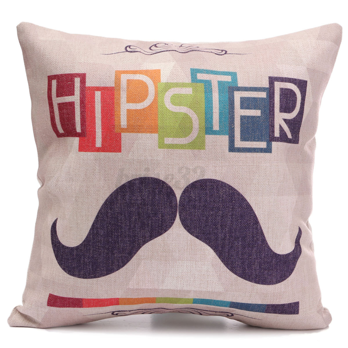 Square Simple Retro Cotton Linen Throw Cushion Covers Pillow Case Home Decor eBay