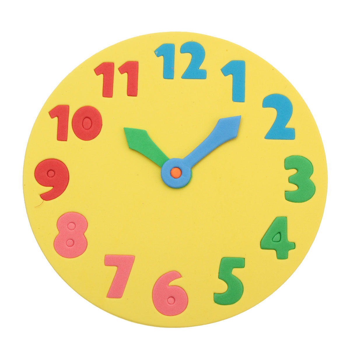 Printable Toy Clock | foam number clock time puzzle children baby kids learning Printable Toy Clock | foam number clock time puzzle children baby kids learning
