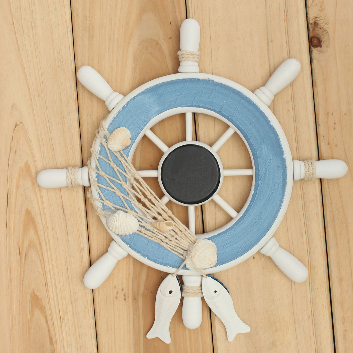 Maritim dekor dampfer steuerrad lenkrad holz 23x1.6x23cm maritime ...
