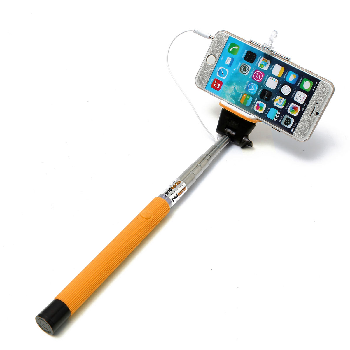 iphone photo stick extendable wired remote shutter handheld selfie stick monopod for iphone ipod ebay iphone photo stick extendable wired remote shutter handheld selfie stick monopod for iphone ipod ebay