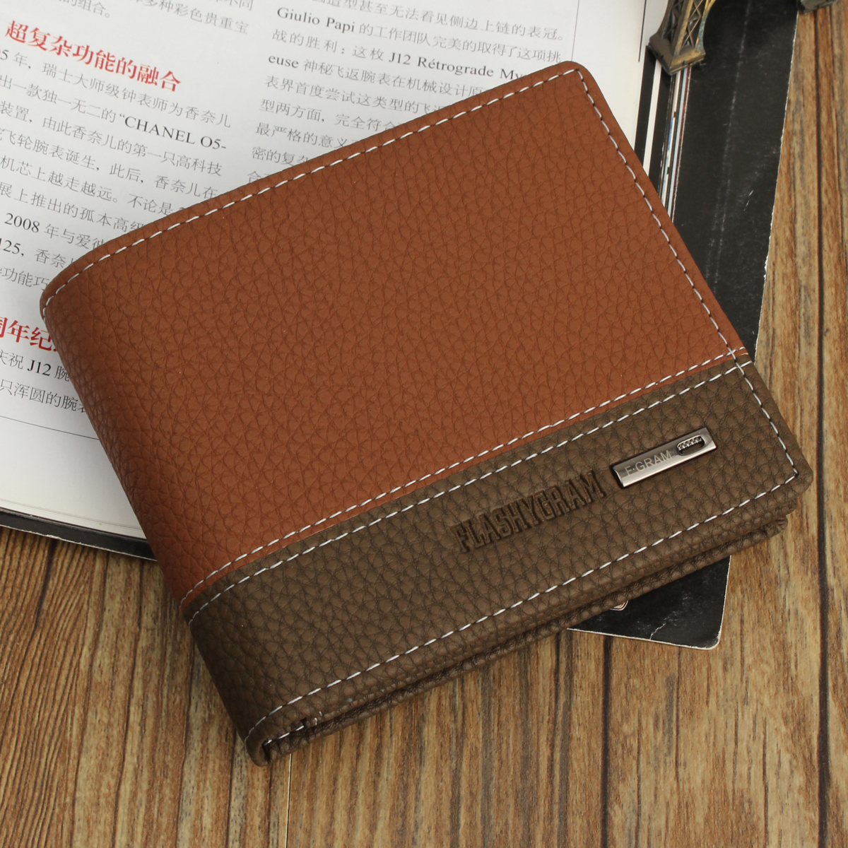 US Fashion Men Leather Bifold Money Card Wallet Coin Holder Purse