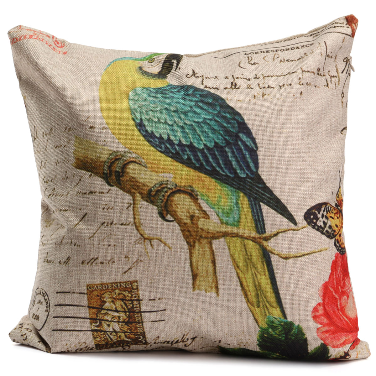 Animal World Home Decor Linen Pillow Case Bed Sofa Car Back Throw Cushion Cover eBay