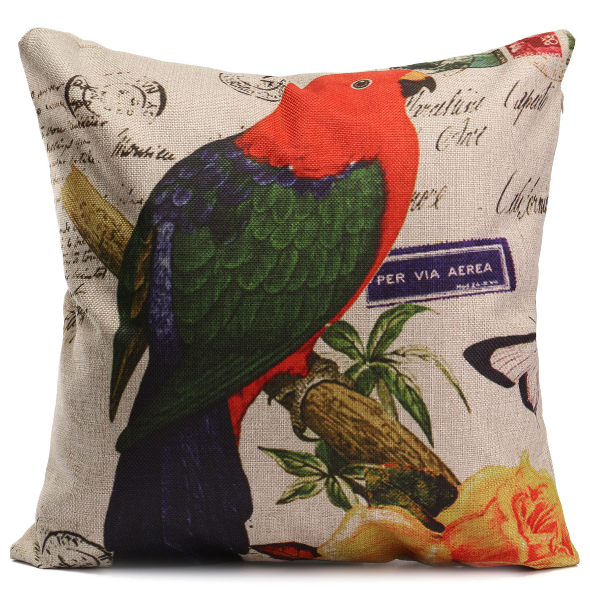 Animal World Home Decor Linen Pillow Case Bed Sofa Car Back Throw Cushion Cover eBay