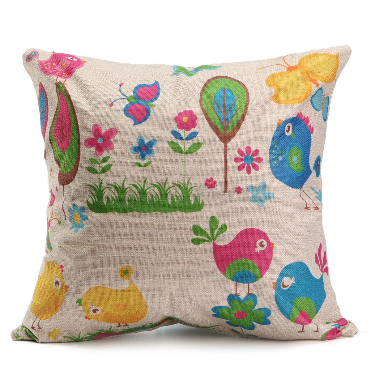 Vintage Simple Style Home Bedroom Decor Seat Back Pillow Case Cushion Cover eBay