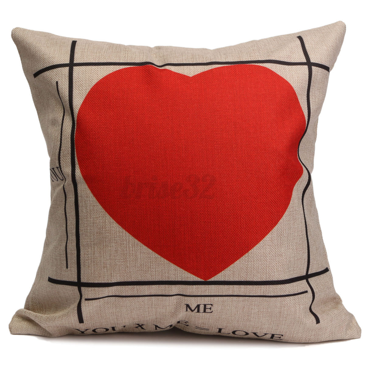Square Simple Retro Cotton Linen Throw Cushion Covers Pillow Case Home Decor eBay