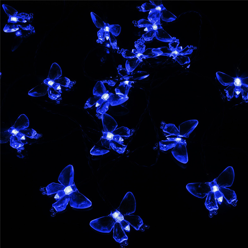 20 LEDS Dragonfly Butterfly Solar Fairy Light String Xmas Party Decor Waterproof eBay