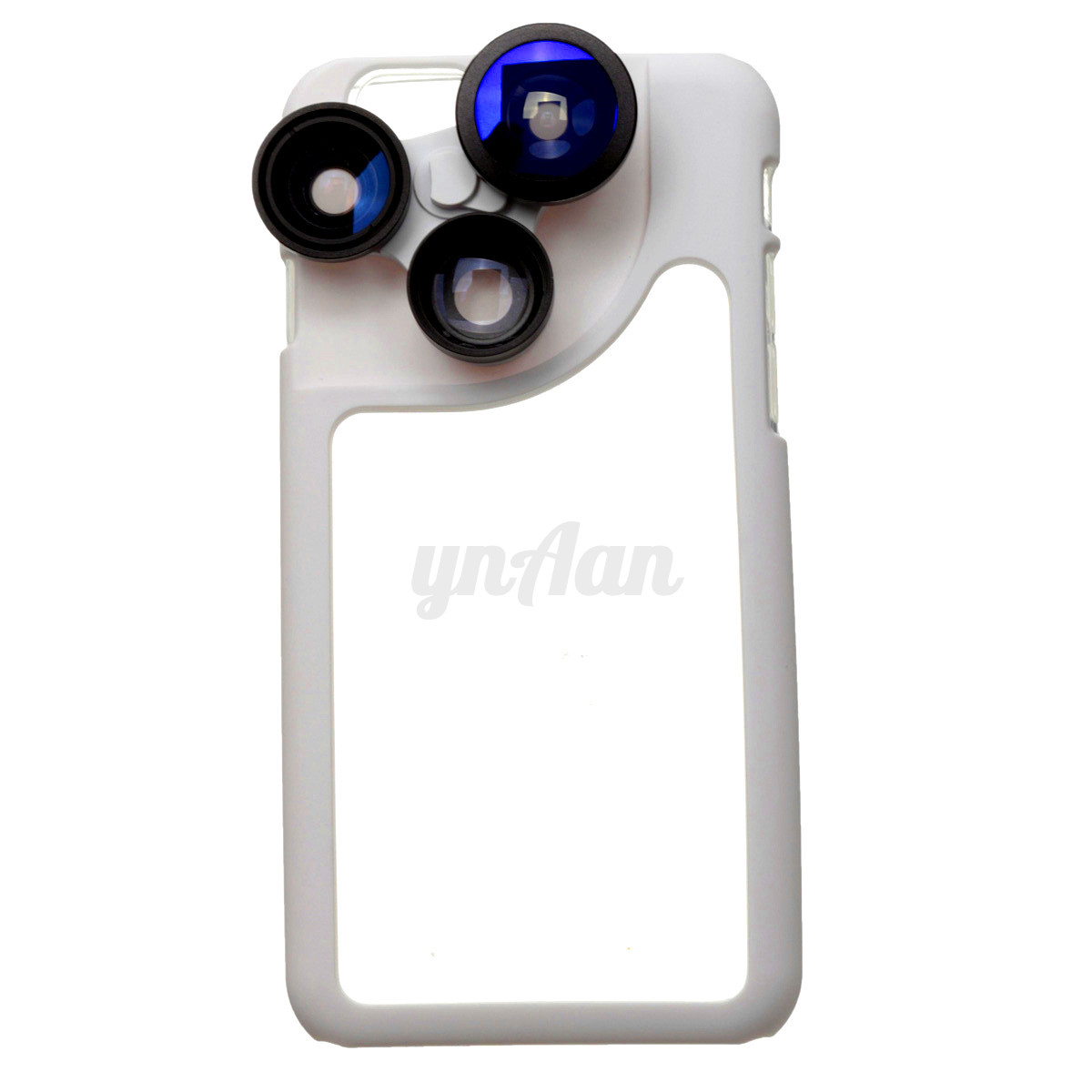 4in1 Fisheye Wide Angle Macro Telephoto Camera Lens Kit Case For iPhone