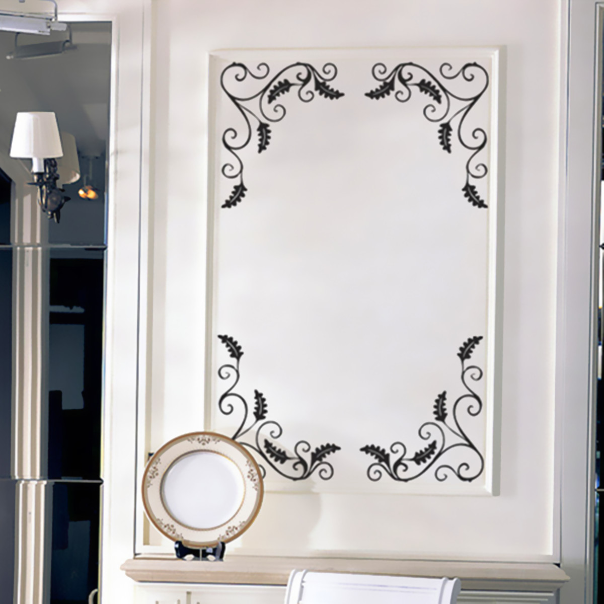 removable showcase window mirror 4 corner wall sticker removable showcase window mirror 4 corner wall sticker