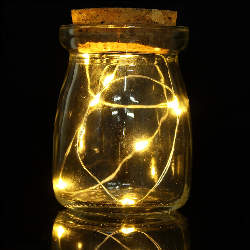 Micro 10 LED Seed Vine Vase Lamp Glass Bottle Fairy String Light Home Xmas Decor eBay