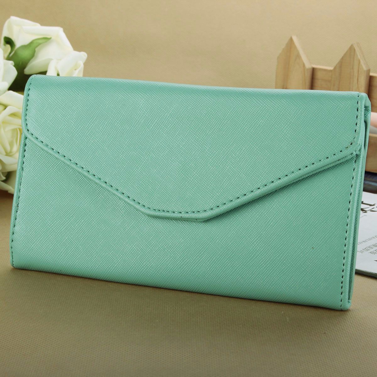 NEW Fashion Women Lady Long Wallet Card Holder Envelope Handbag Bag