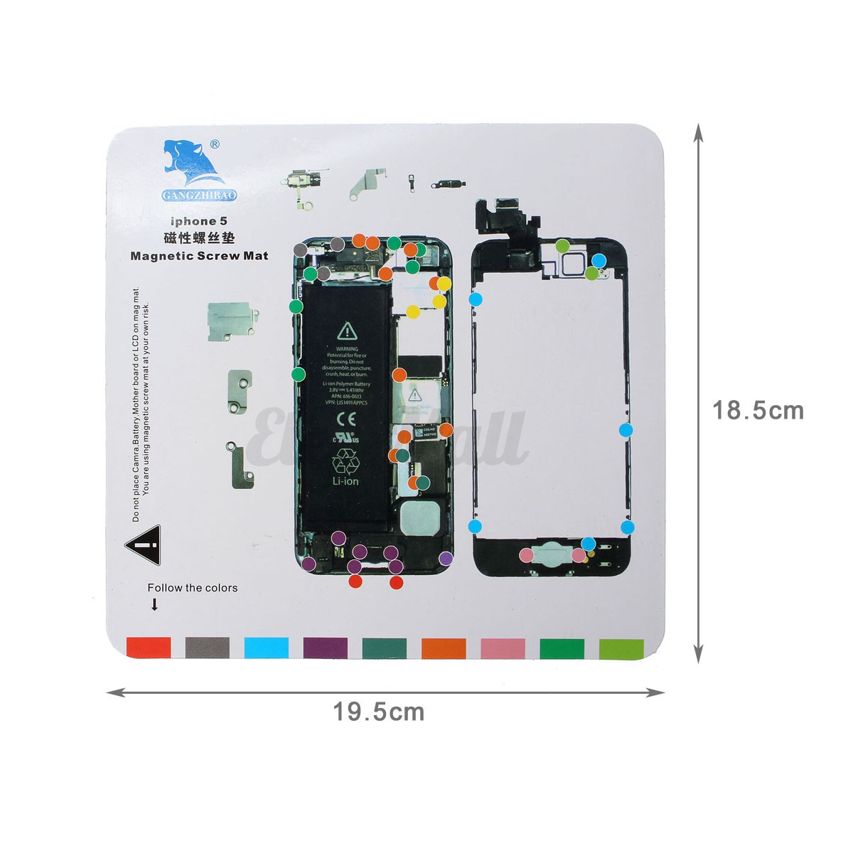 for iphone 6s 6 plus 6 5s 5 4s 4 screw magnetic chart mat iphone 6s screw chart