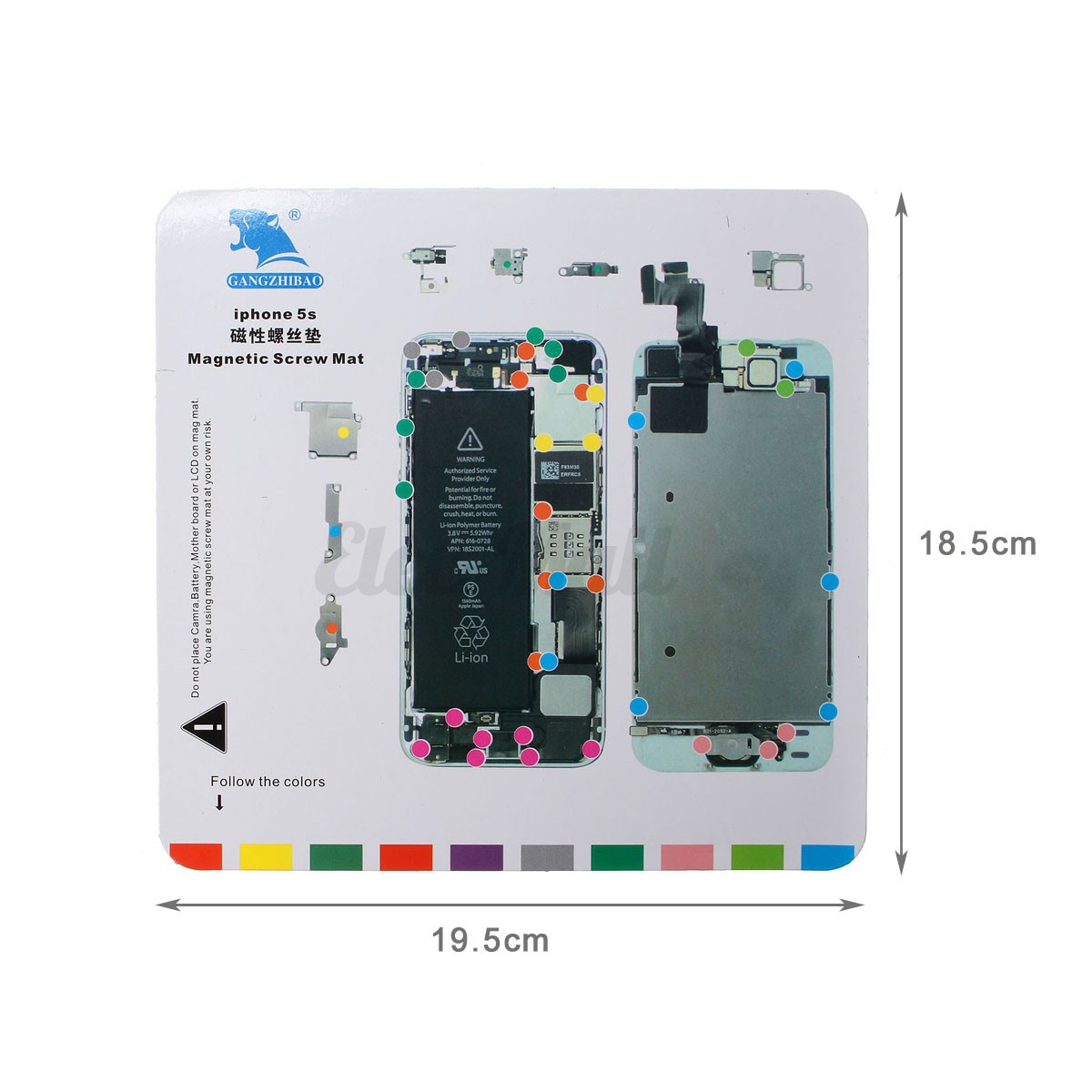 for iphone 6s 6 plus 6 5s 5 4s 4 screw magnetic chart mat iphone 6s screw chart