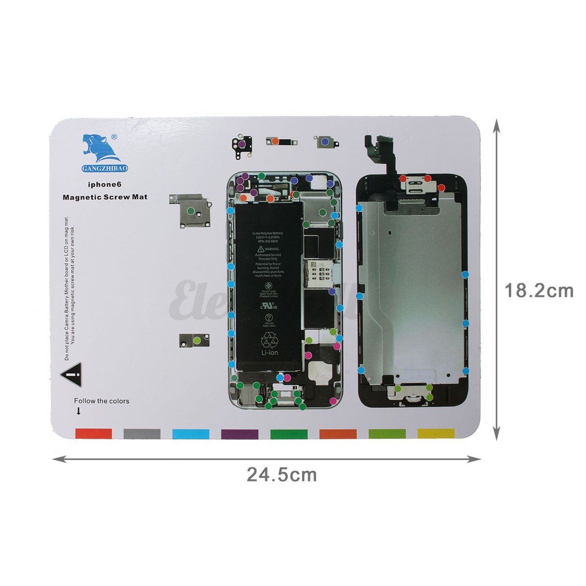 for iphone 6s 6 plus 6 5s 5 4s 4 screw magnetic chart mat iphone 6s screw chart