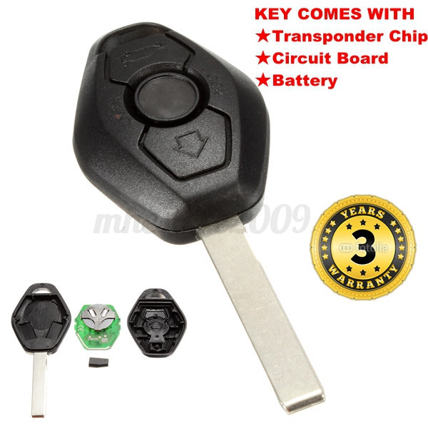 Remote Key Entry Fob Transmitter Uncut Blade For Bmw X3 X5