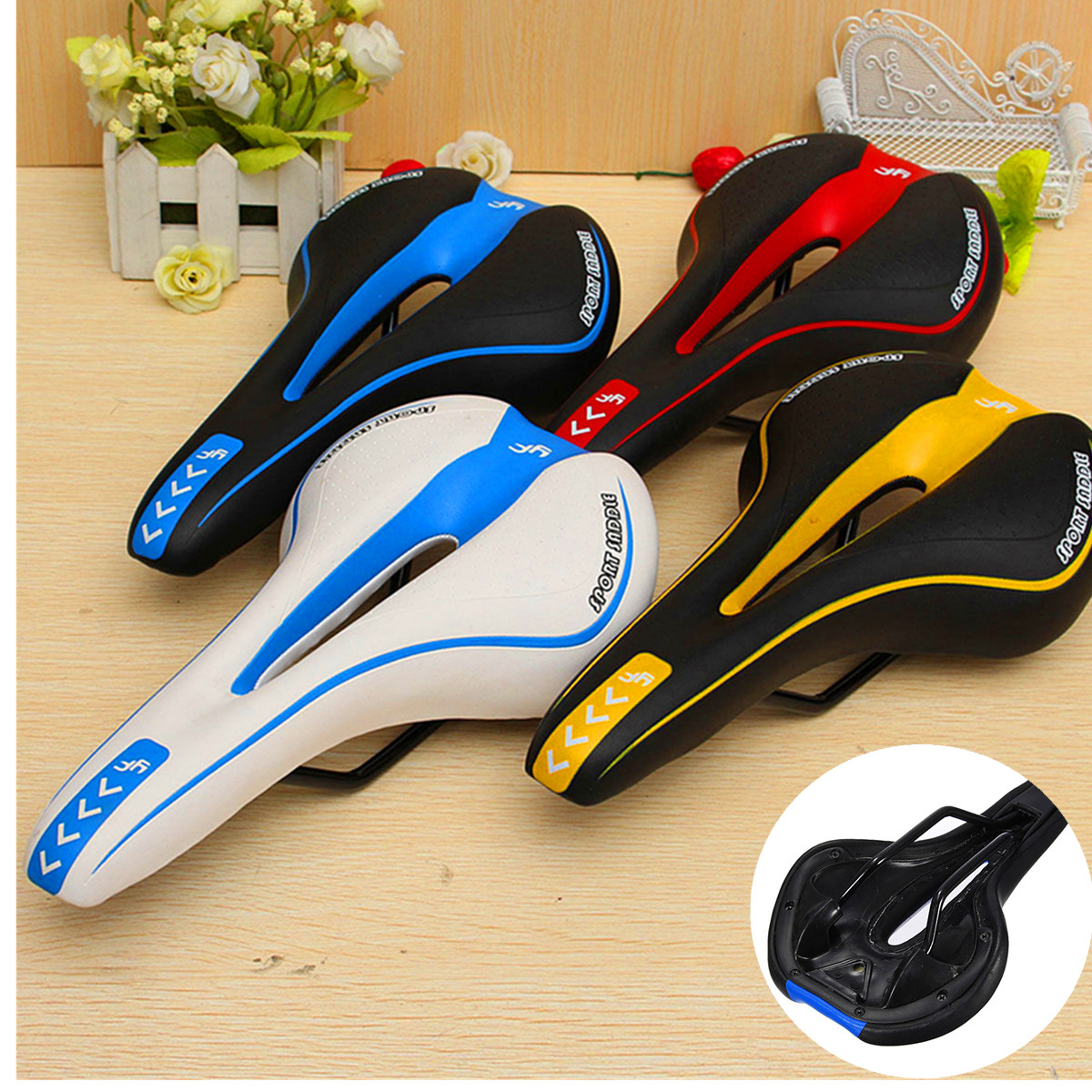 MTB Mountain Bike Bicycle Saddle Seat Soft Memory Foam Padded Cushion Cover