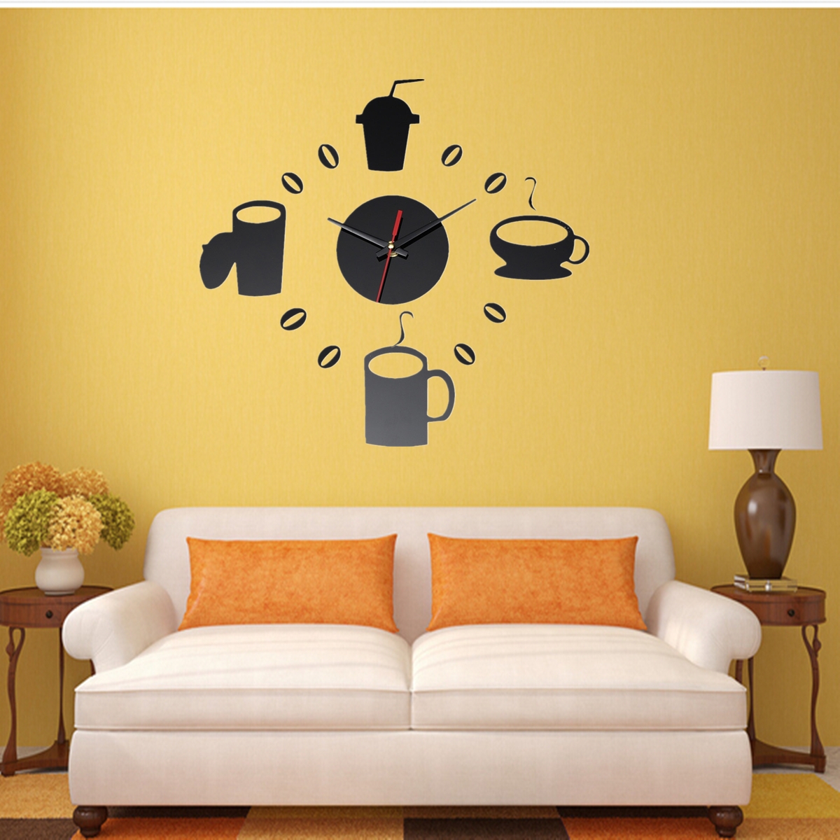 10 style trendy diy 3d horloge murale moderne pendule decor miroir ...