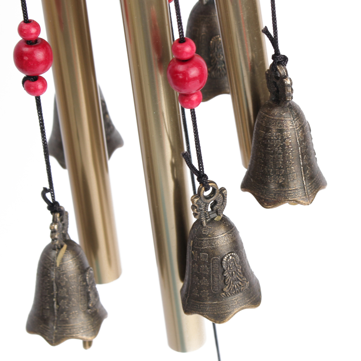 Oriental Lucky Coin Metal Brass Wind Chime Fengshui Chinese Detail Image