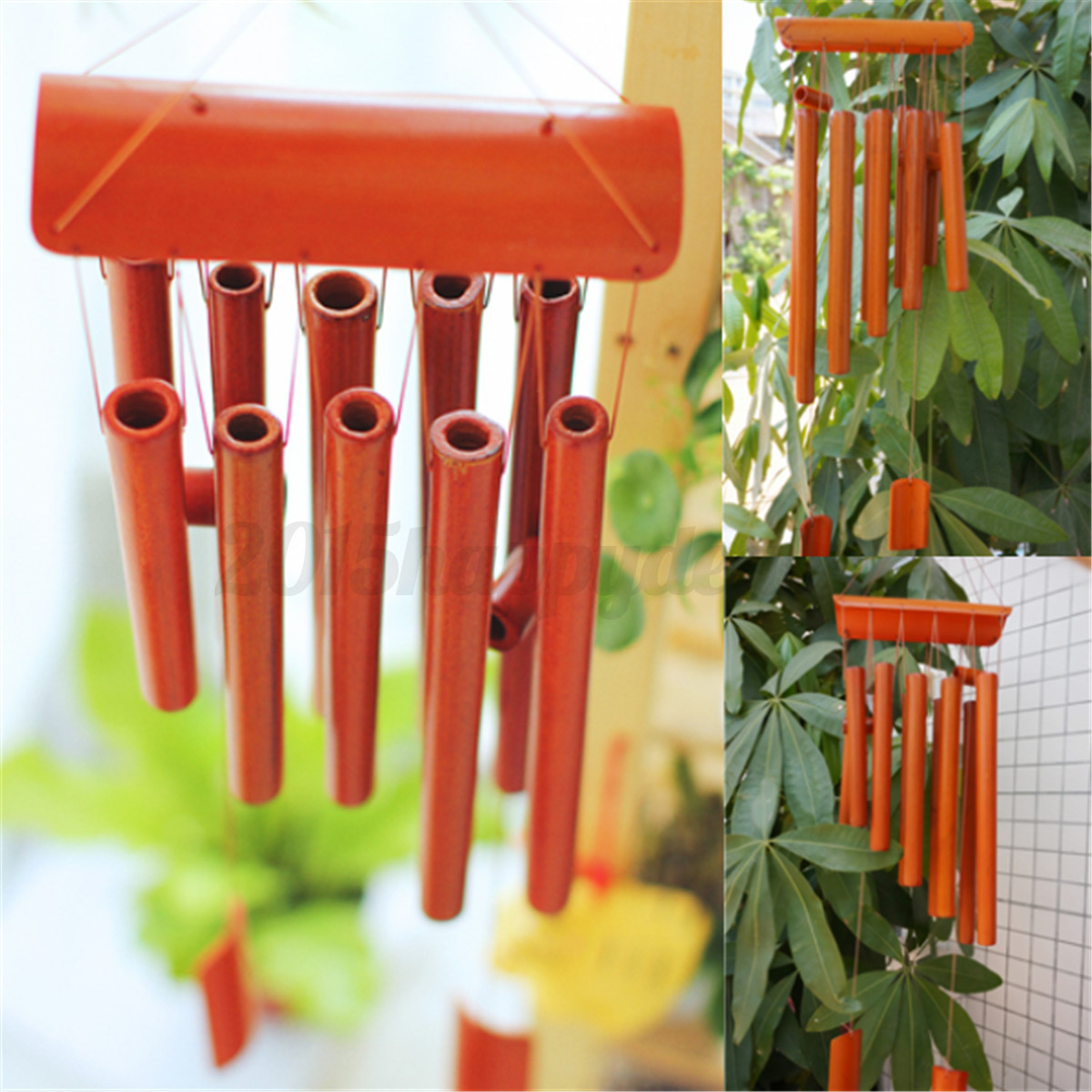 Red Wood Wind Chime Bamboo Windchime Drop For Home Garden Yard Red Wood Wind Chime Bamboo Windchime Drop For