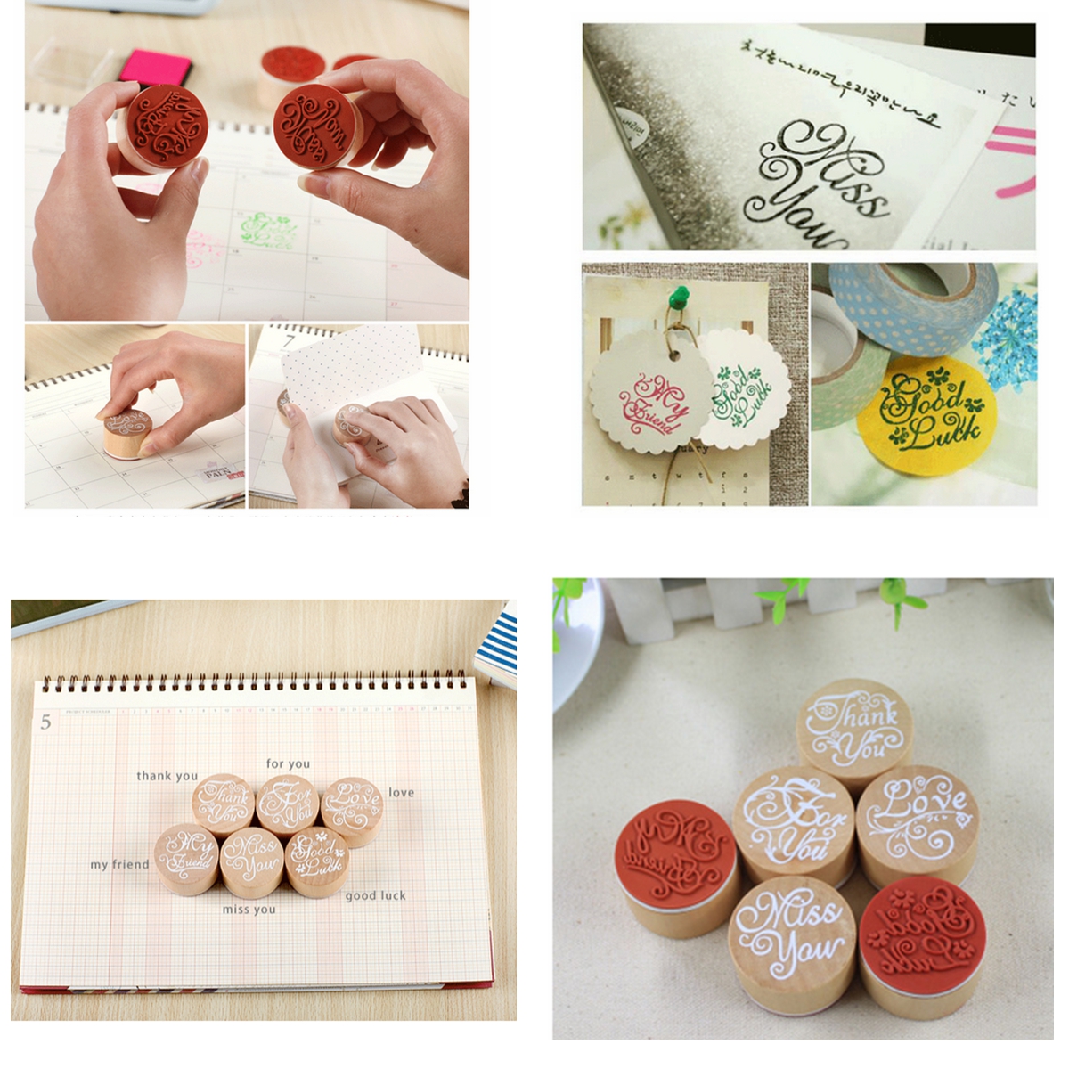 2016 Vintage Wooden Rubber Stamp Flower Lace Floral Scrapbooking Craft 