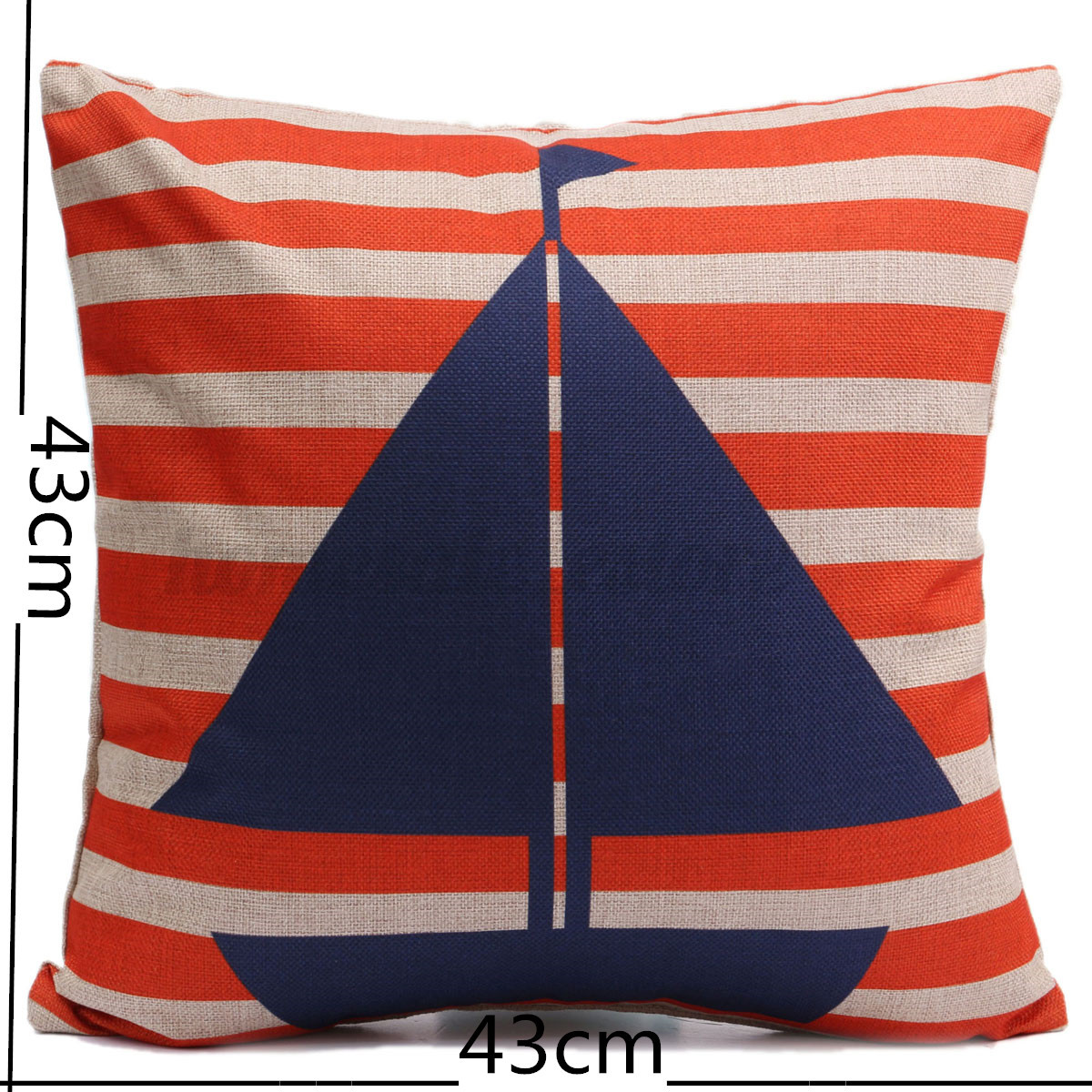 Sailing Boat Series Print Cushion Cover Sofa Home Decor Cotton Linen Pillow Case eBay