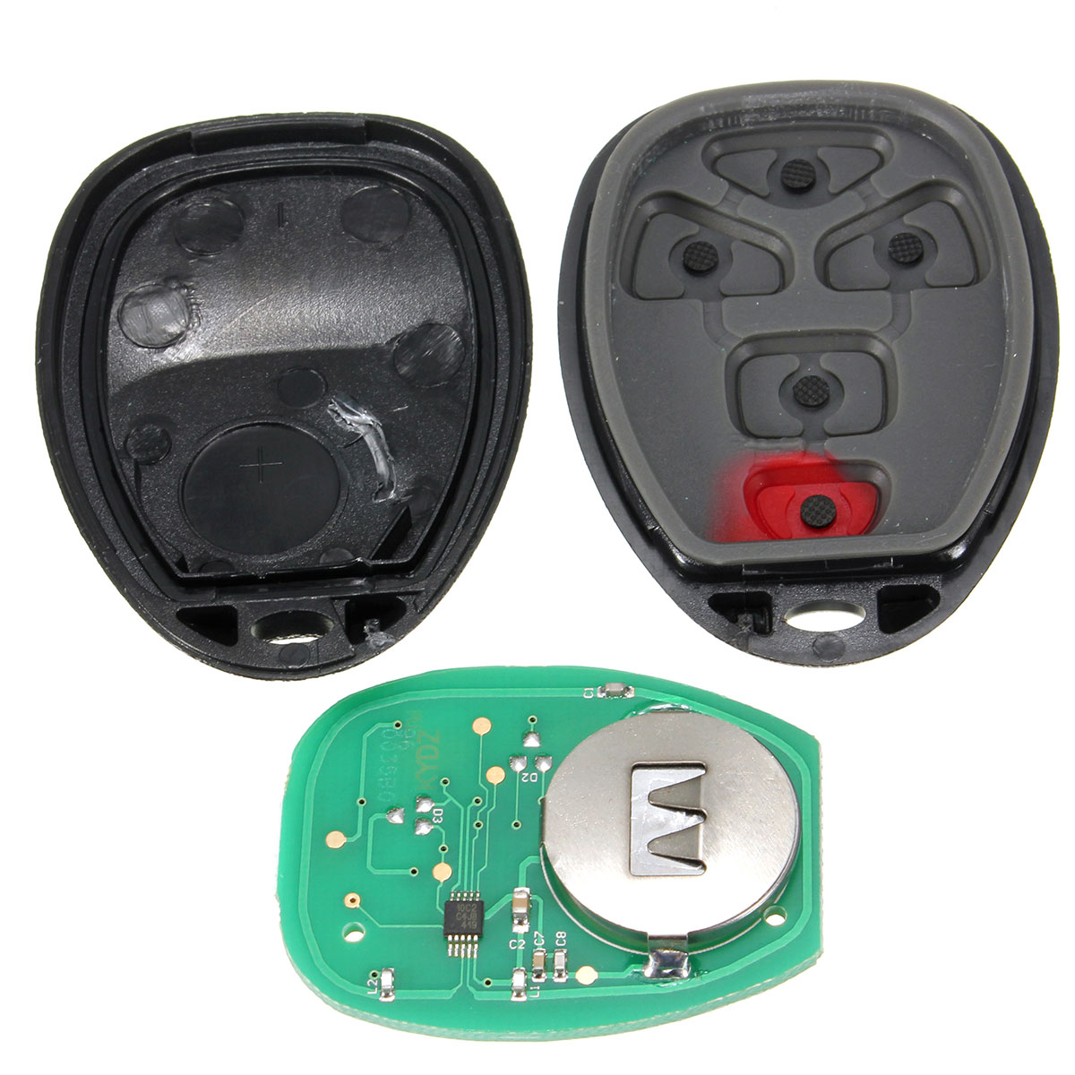 5 Button Replacement Keyless Remote Control Key Fob For