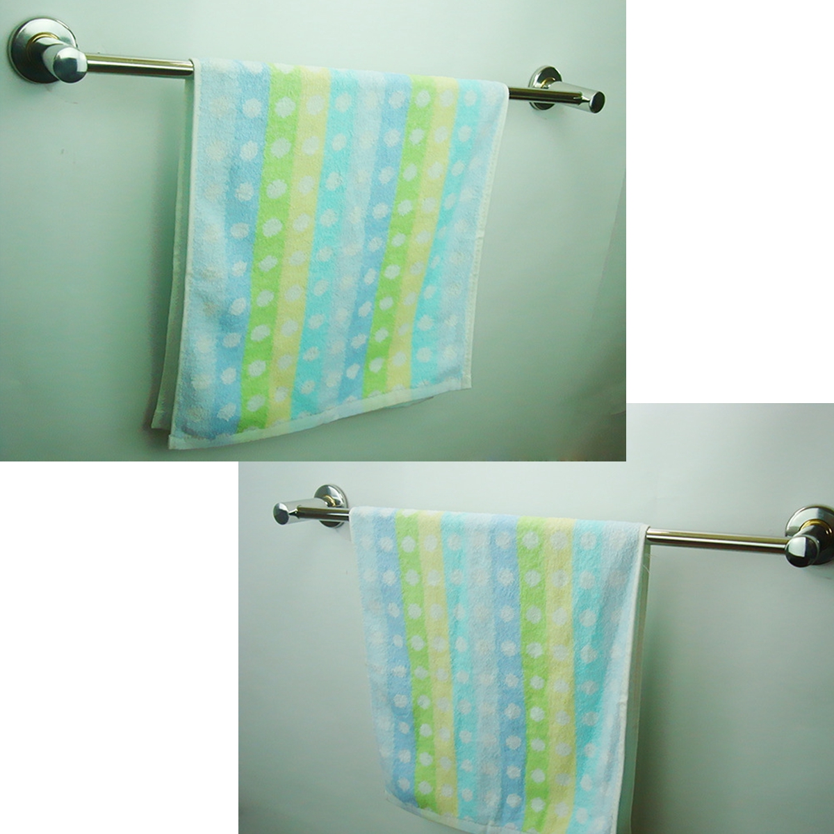 24" stainless steel Wall Mounted Bathroom Towel Rack Holder Storage Rail Shelf - Picture 6 of 6