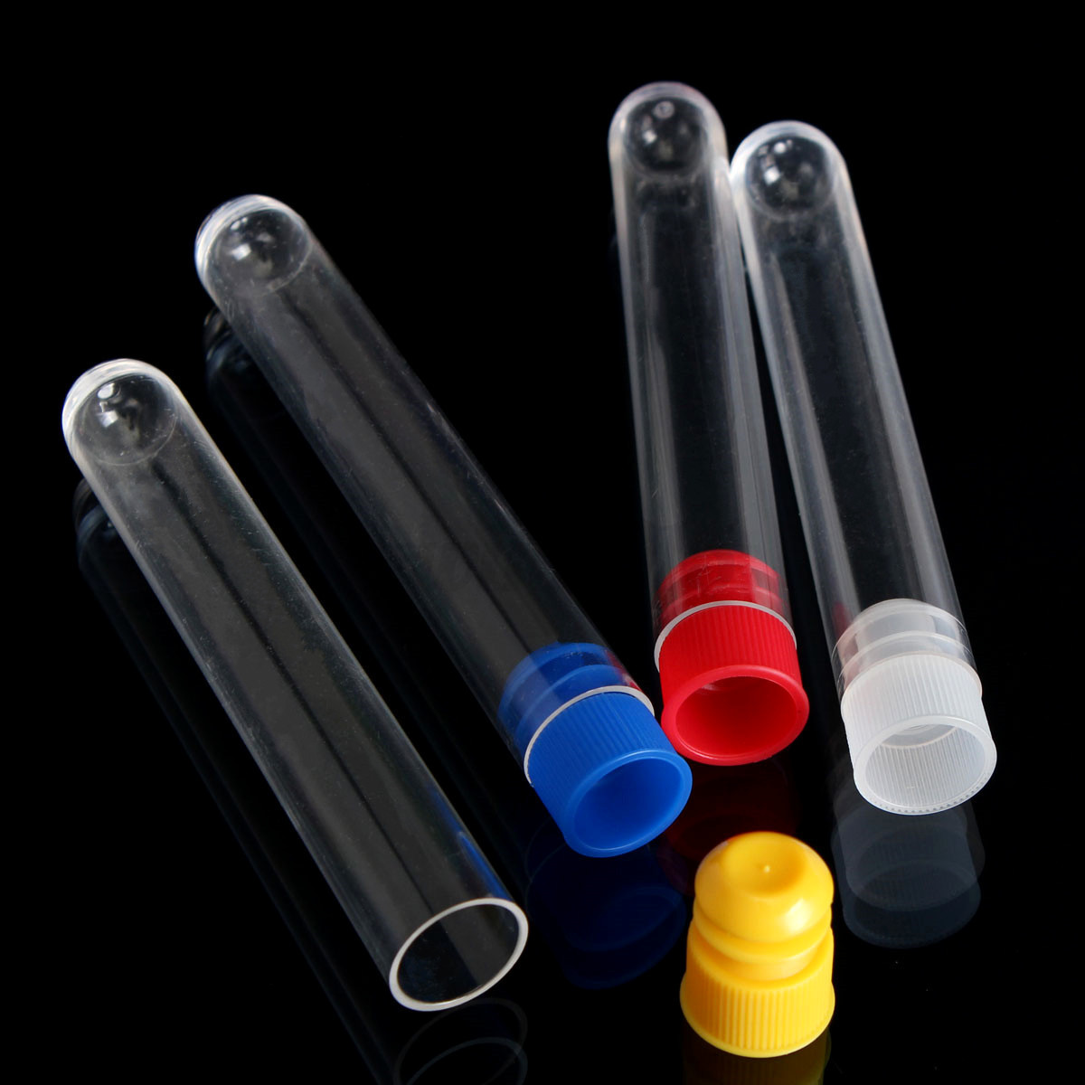 Download 10/20/50Pcs Clear Plastic Test Tubes 100x16mm Push Caps ... Yellowimages Mockups