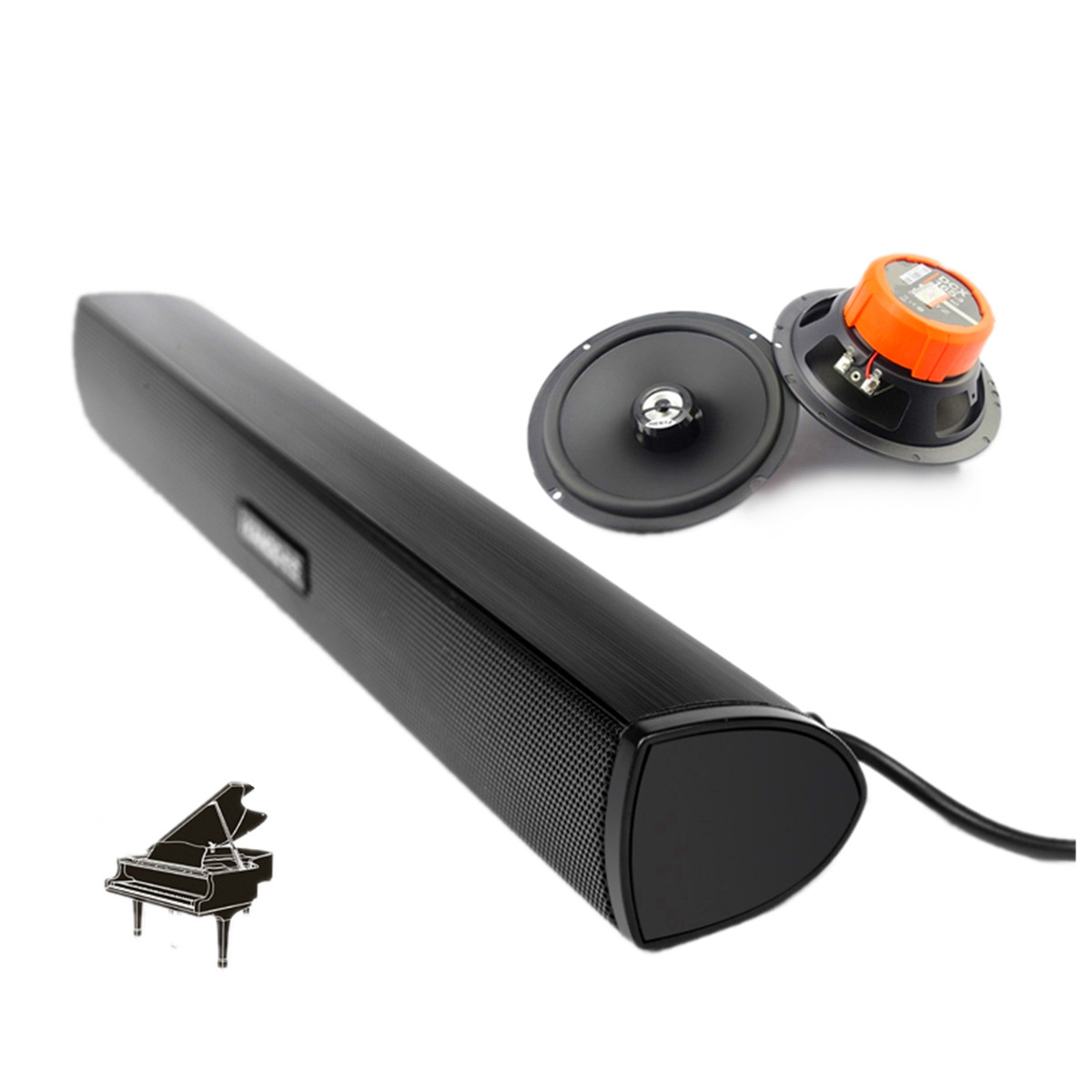 iKANOO N12 Portable USB Audio Sound Bar Speaker for Computer Desktop PC Laptop - Picture 4 of 7