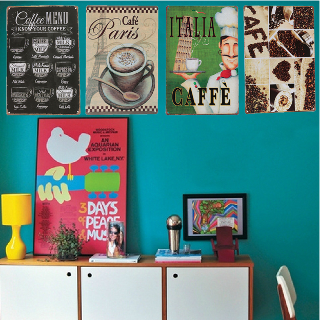 Tin Wall Decor coffee menu vintage tin sign bar pub cafe home wall decor retro Tin Wall Decor coffee menu vintage tin sign bar pub cafe home wall decor retro