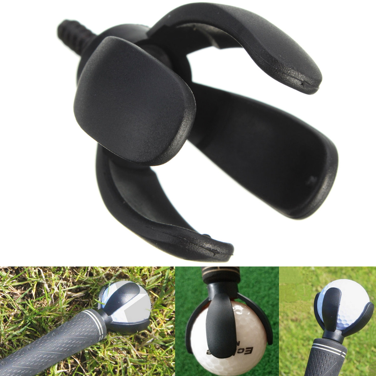 4Prong Golf Ball Pick Up Retriever Grabber Claw Sucker Tool For Putter