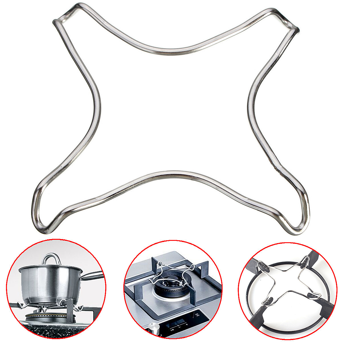 Chrome Plated Metal Stove Top Coffee Maker Moka Trivet Pot Stand Gas Cooker Hob eBay