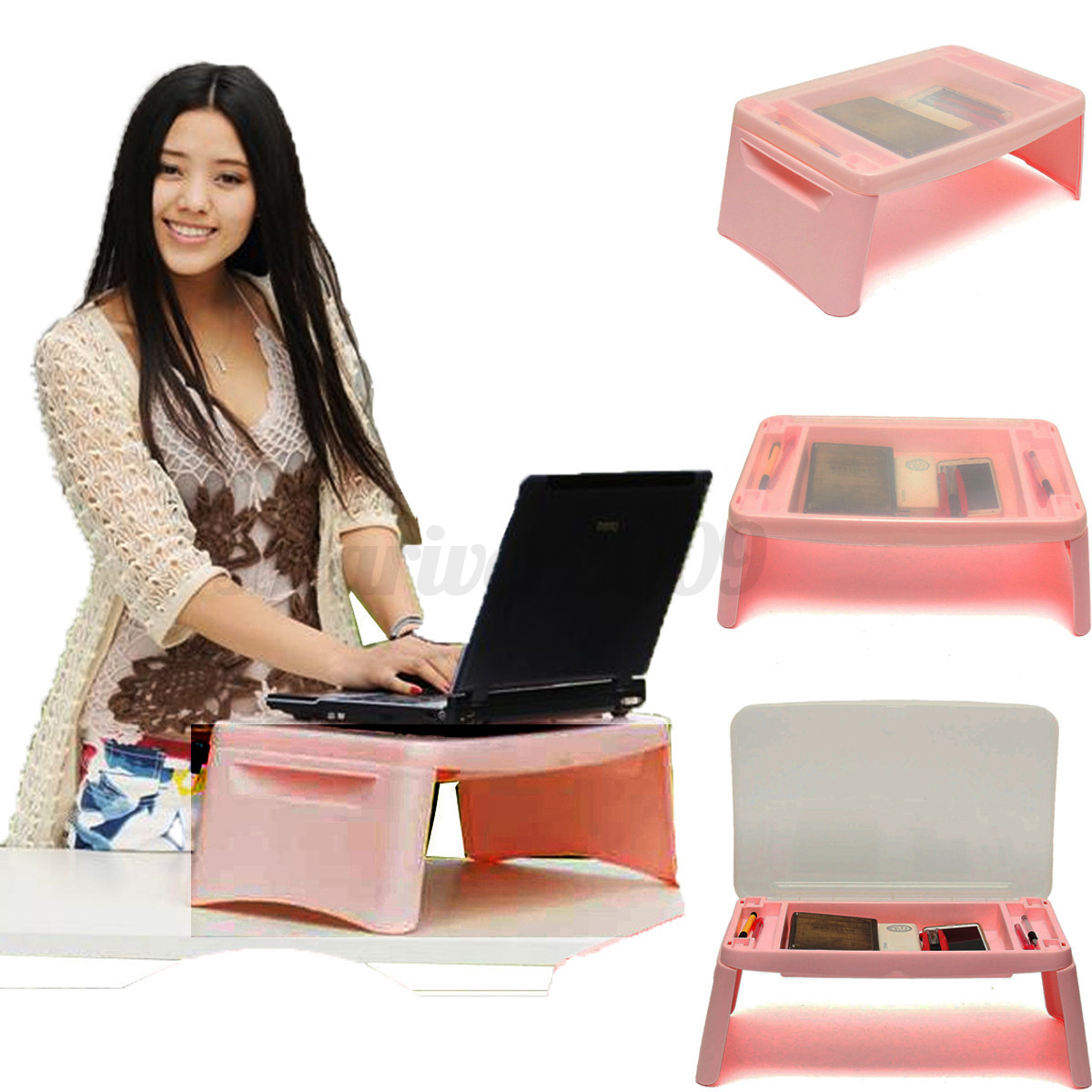 BedTablePortableFoldingStorageLaptopTravelLapDesk BedTablePortableFoldingStorageLaptopTravelLapDesk