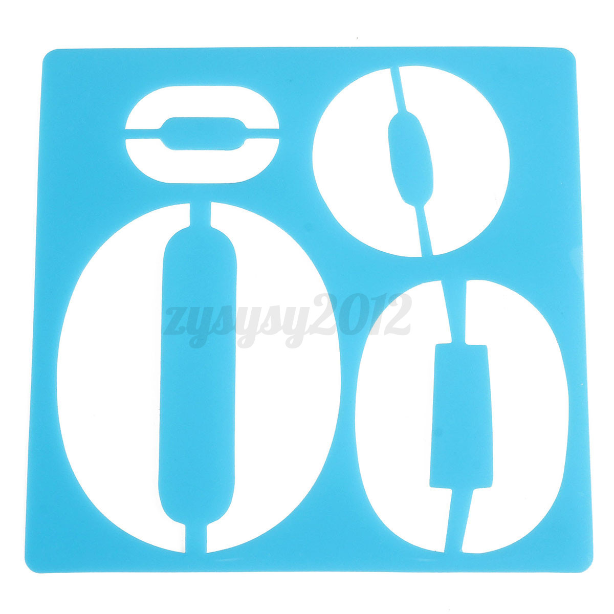 10Pcs Plastic Numbers Template Craft Drawing Painting Stencil Draft
