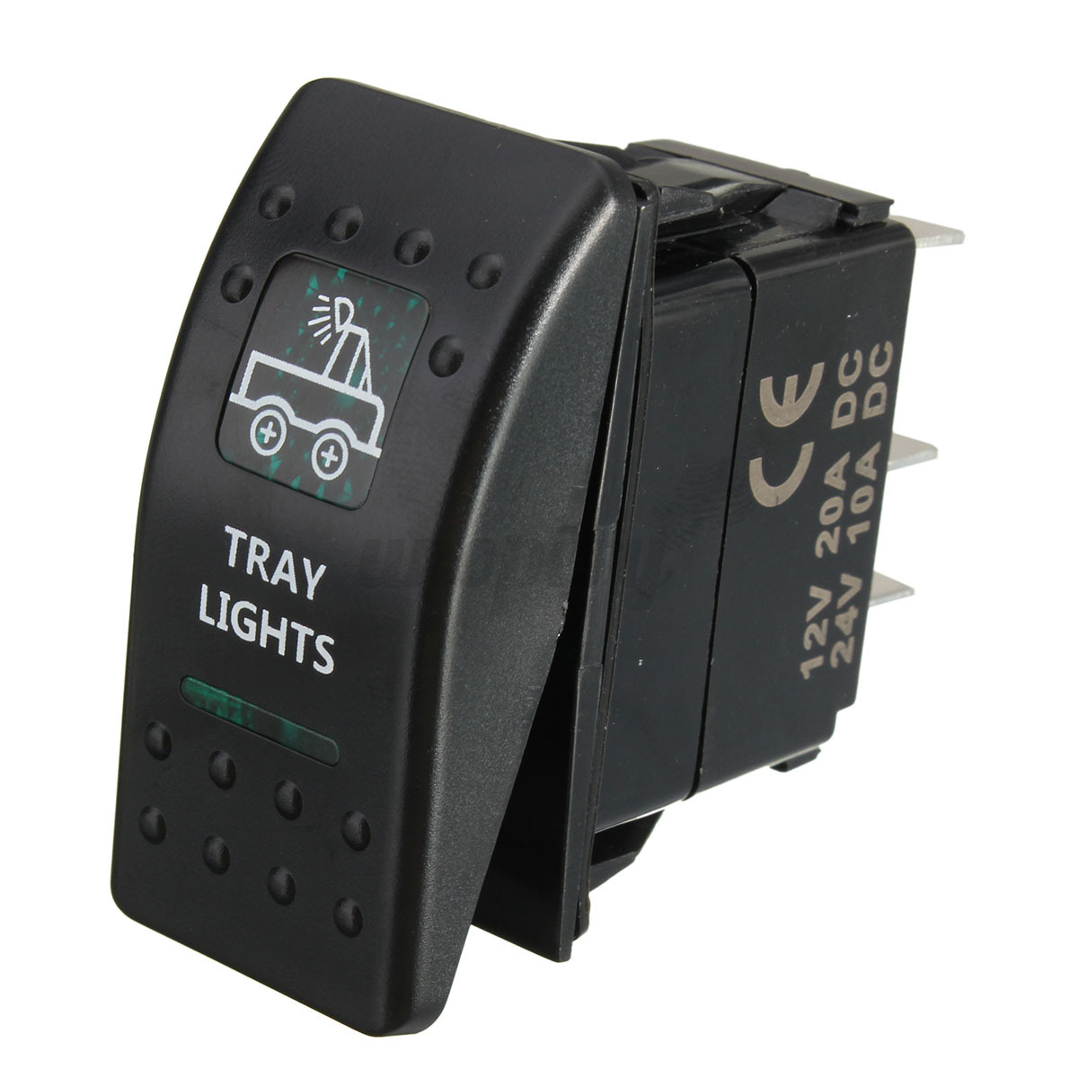 waterproof marine boat bar toggle rocker switch dual green light bar toggle switch