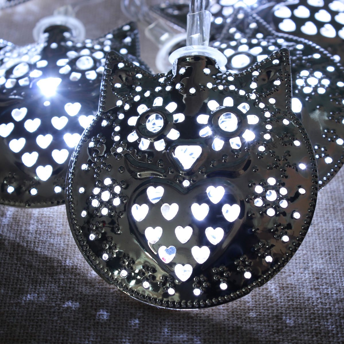 10LED Owl String Fairy Mirror Light Outdoor Garden Home Wedding BBQ Party Lamp eBay