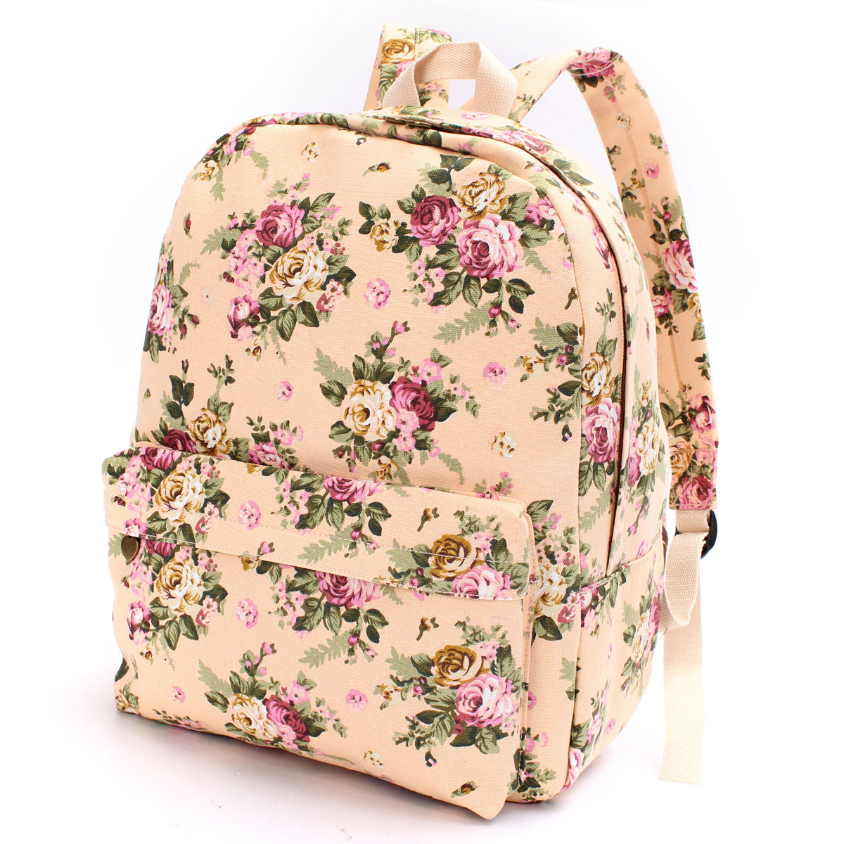 leather flower backpack