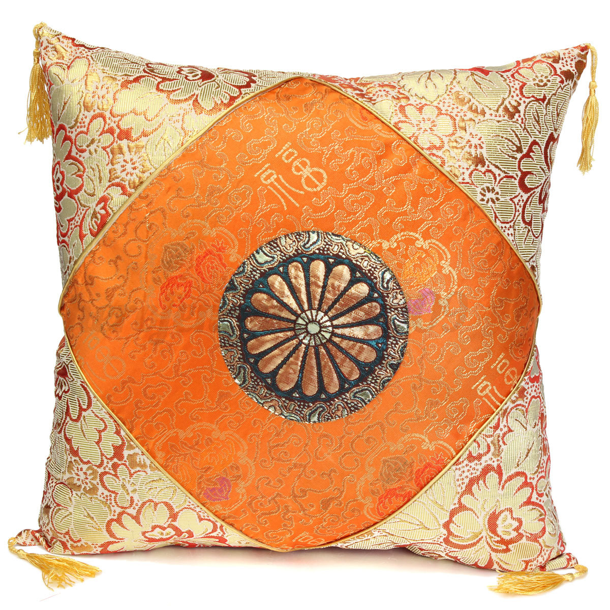 Vintage Flower Tassels Cotton Pillow Case Sofa Throw Cushion Cover Home Decor eBay