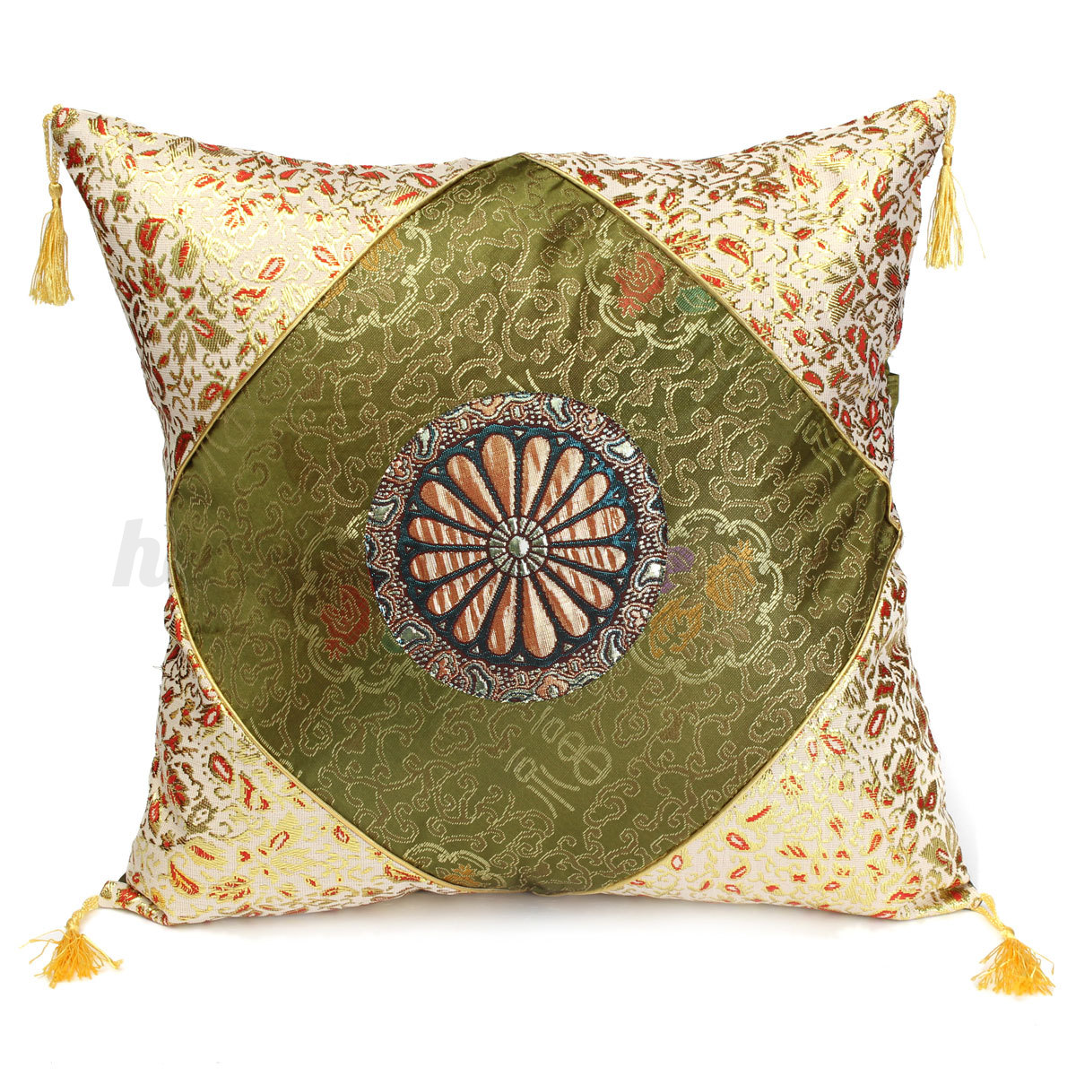 Vintage Flower Tassels Cotton Pillow Case Sofa Throw Cushion Cover Home Decor eBay