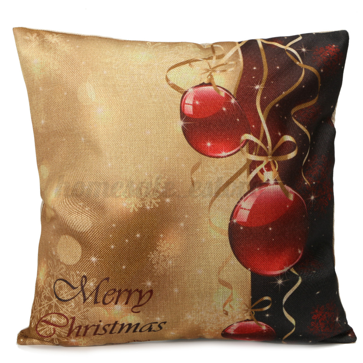 Vintage Cotton Linen Throw Pillow Case Xmas Cushion Cover Christmas Decor Gift eBay