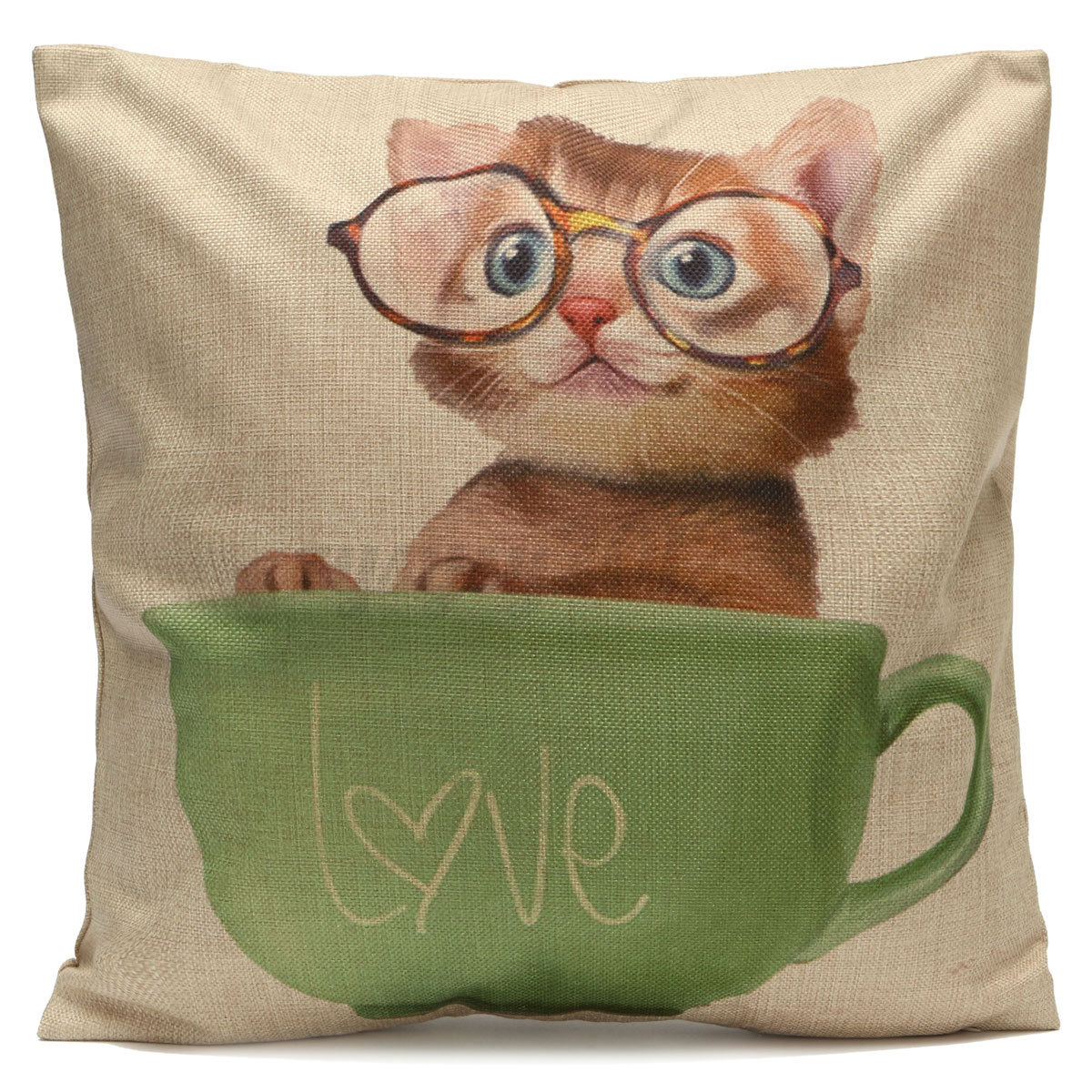 Animal CAT DOG Koala Penguin Tiger Cushion Cover Home CAR Decor Pillow Case NEW eBay