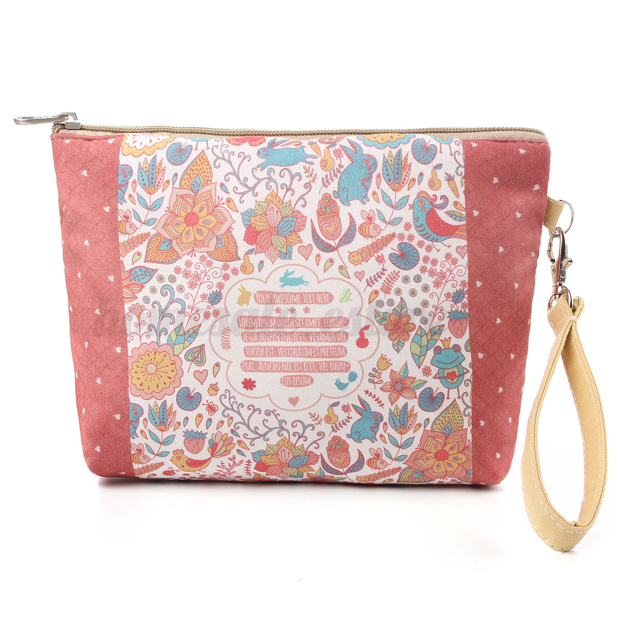 Canvas Coin Cosmetic Case Makeup Phone Bag Pouch Purse Bag