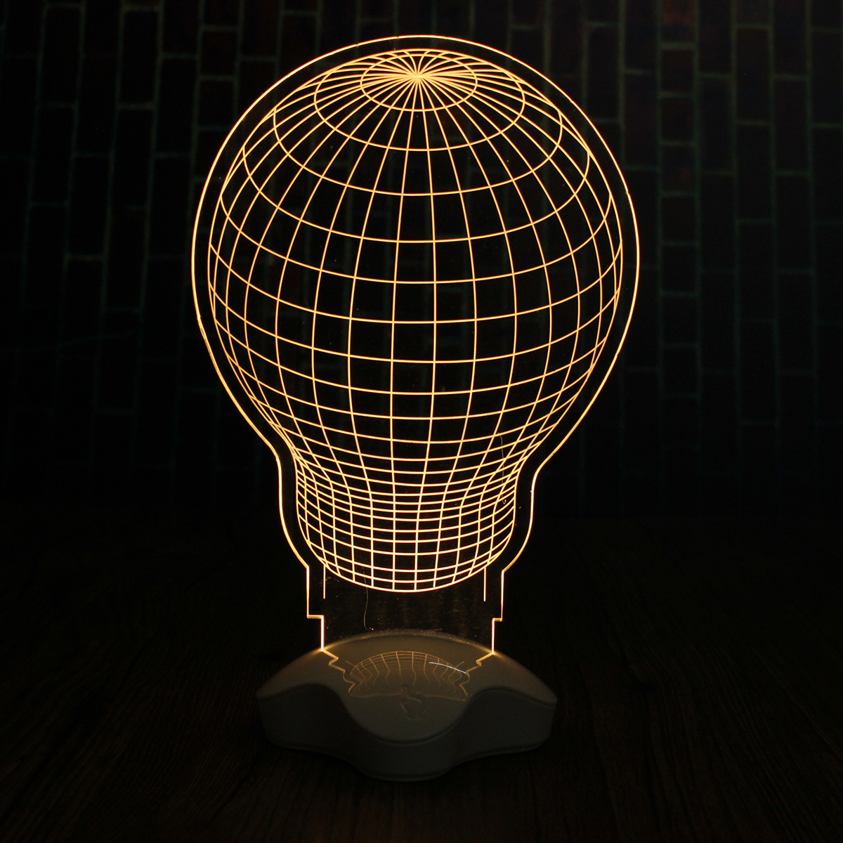 led 3d illuminated skull illusion light desk micro usb 3d led illusion light