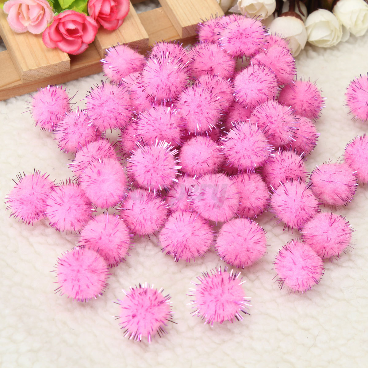 glitter pom pom balls for cats
