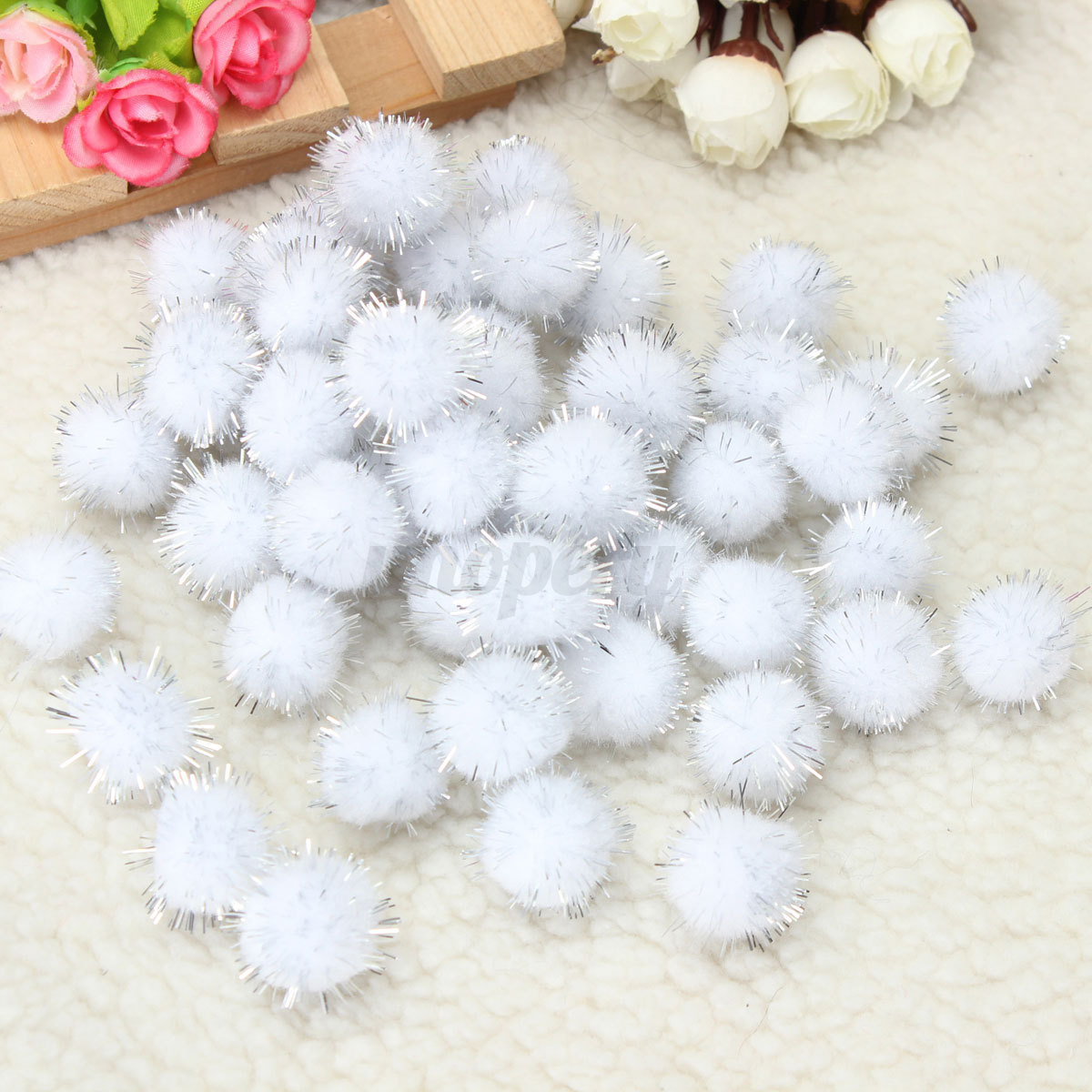 glitter pom pom balls for cats