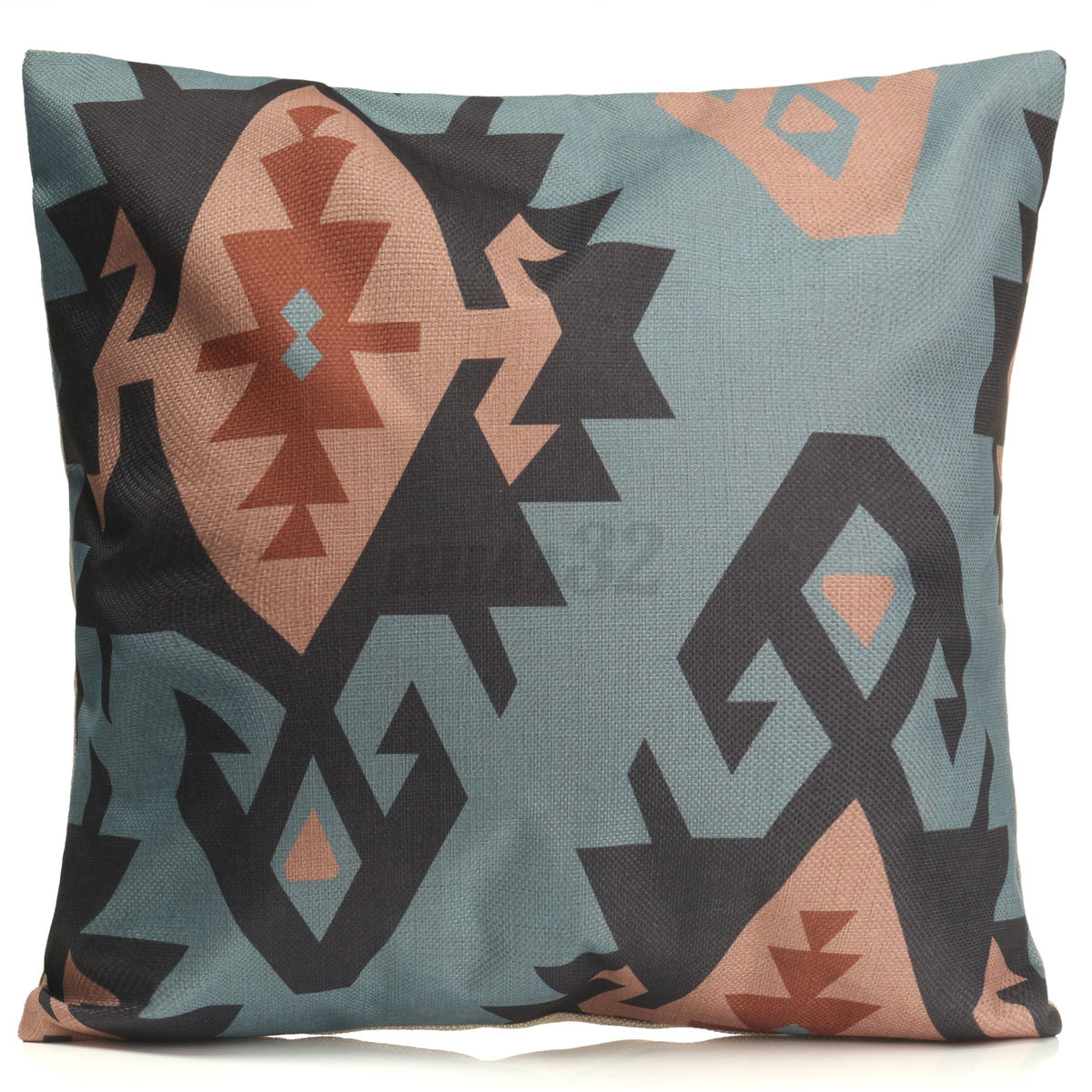 Xmas Geometric Flower Cotton Linen Pillow Case Throw Cushion Cover Home Decor eBay