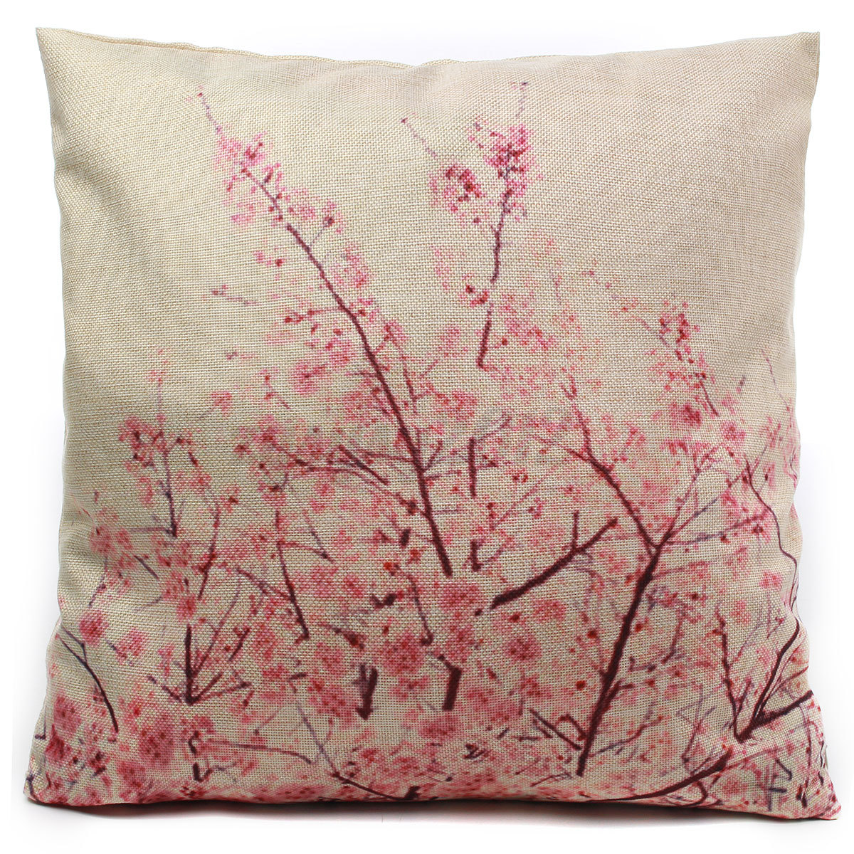 Cotton Linen Leaf Throw Pillow Case Cover Bed Sofa Pack Cushion Home Decor eBay